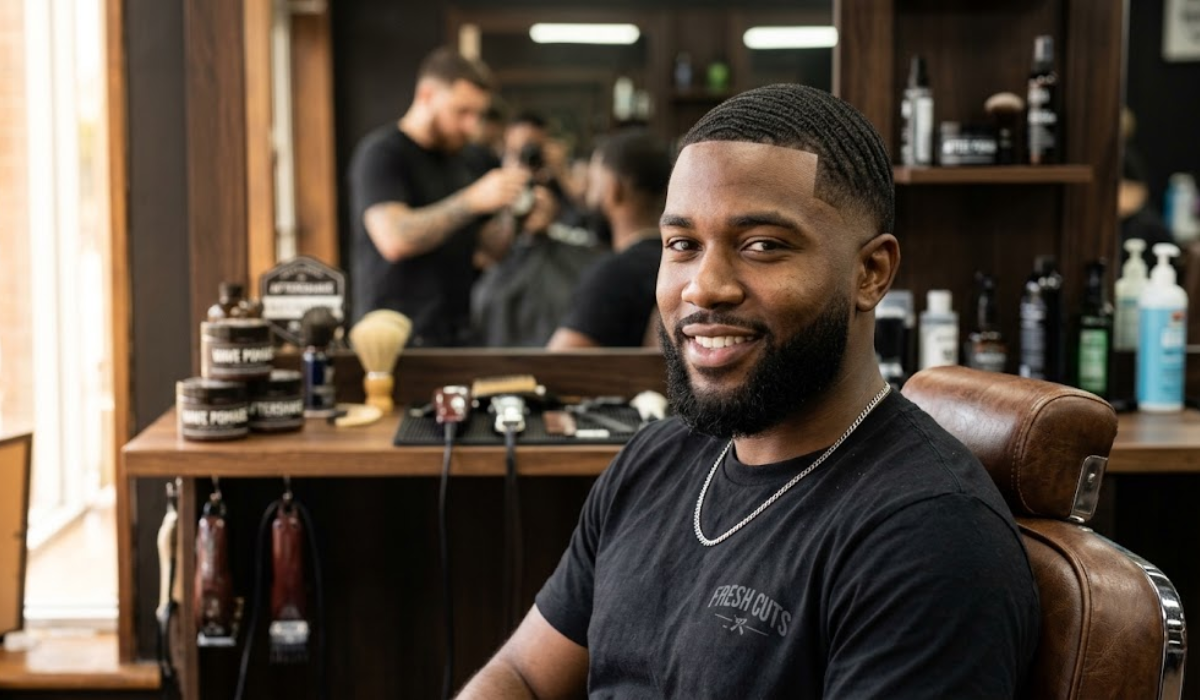 360 Waves with Mid Taper Fade