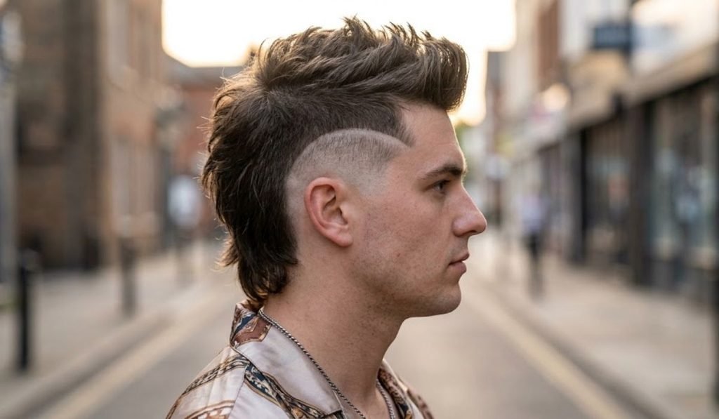 Burst Fade Mohawk Mullet Hybrid
