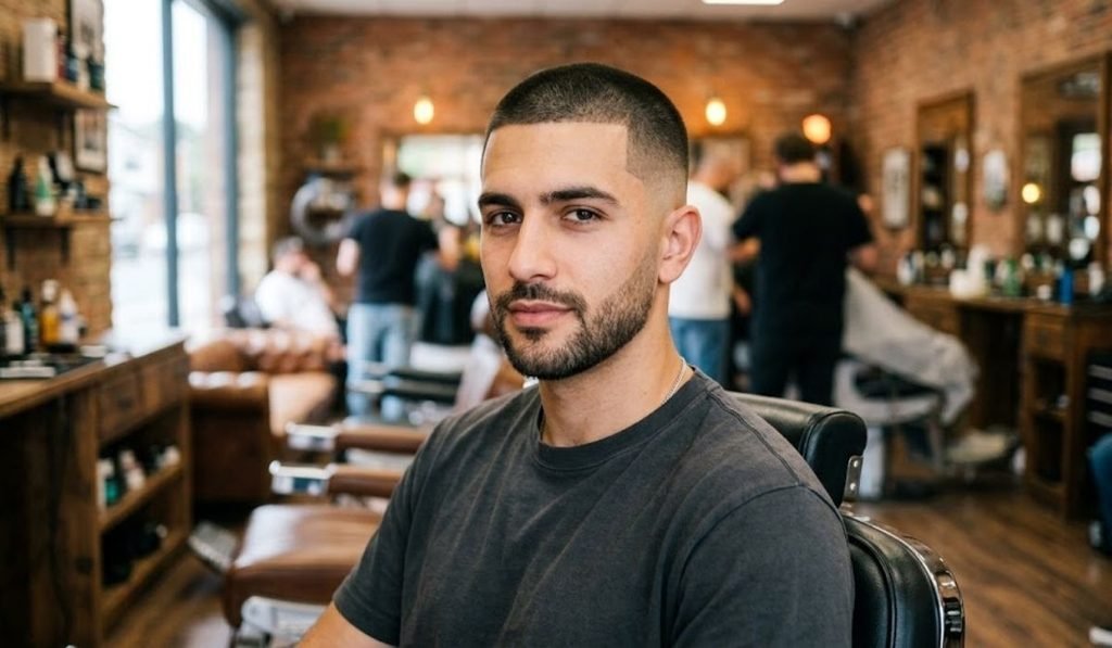 Guard Buzz Cut Mid Fade