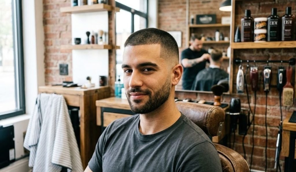 Guard Buzz Cut With Mid Fade
