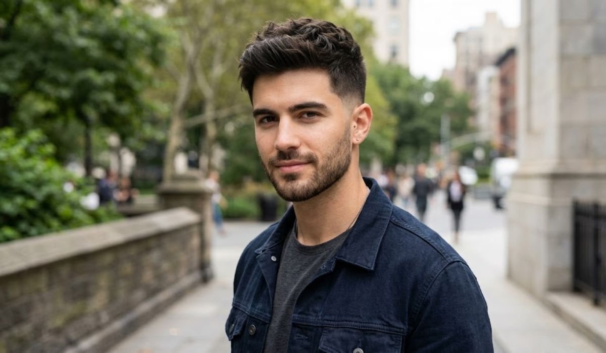 Handsome Short Tousled Style with Low Taper Fade