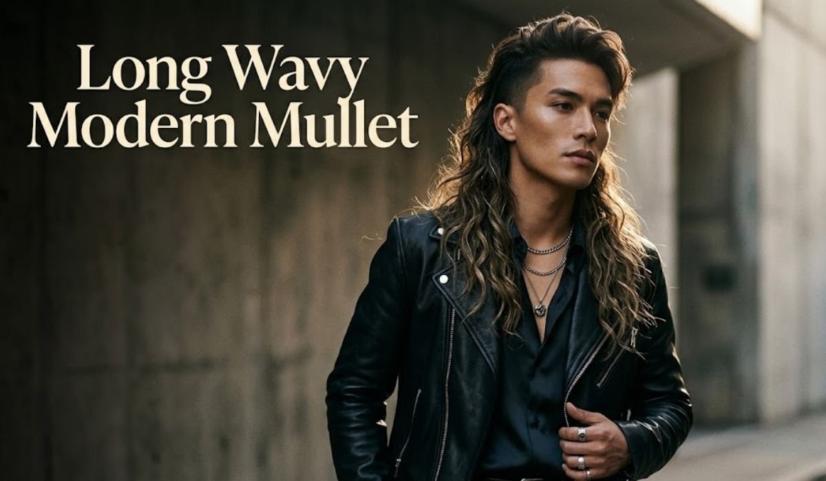 Long Wavy Modern Mullet