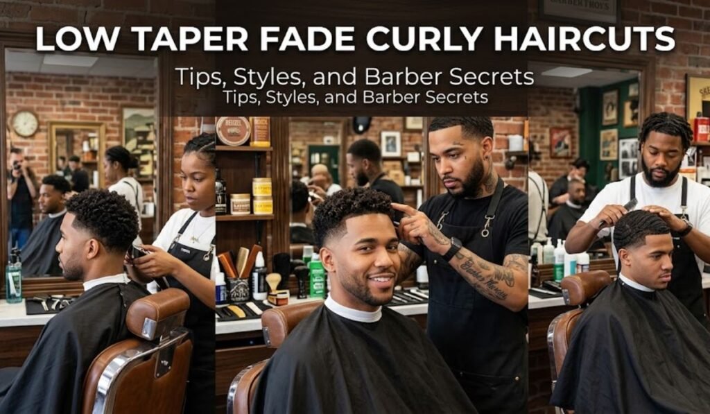 Low Taper Fade Curly Haircuts