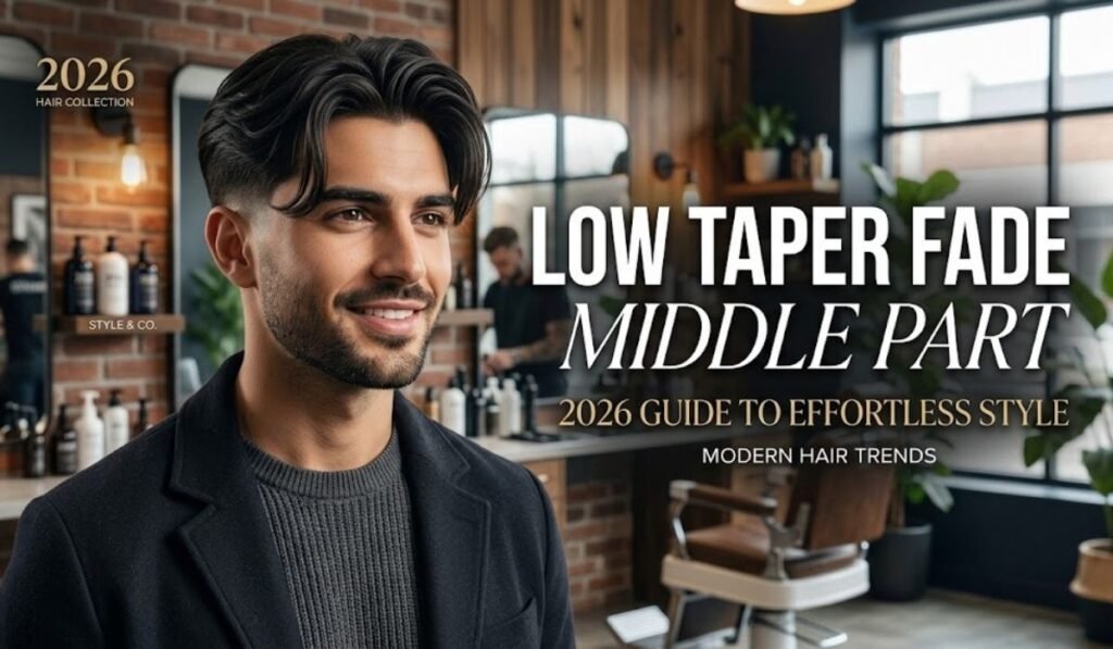 Low Taper Fade Middle Part 2026