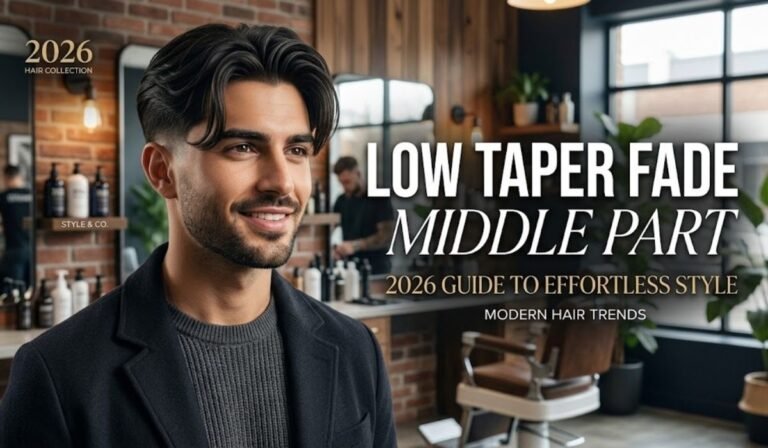Low Taper Fade Middle Part 2026