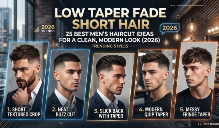 Low Taper Fade Short Hair 2026