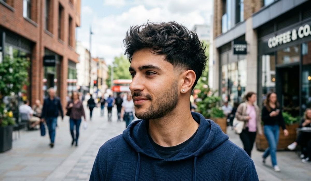 Low Taper Fade Short Messy Hair