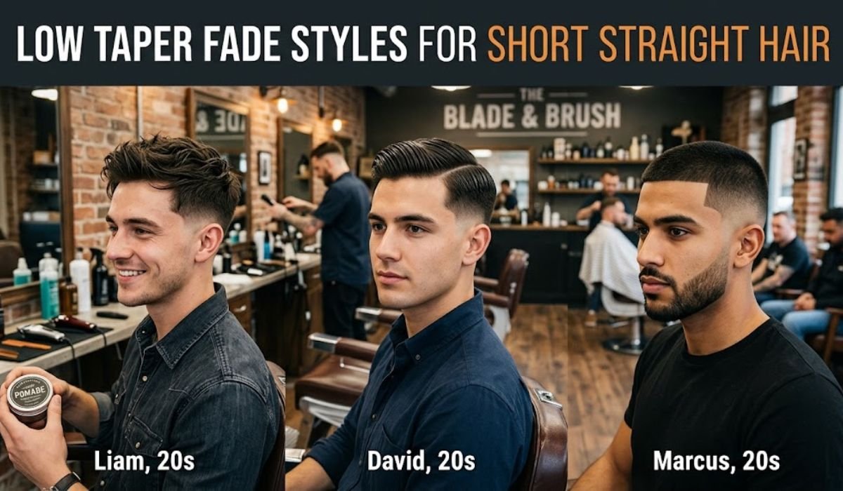 Low Taper Fade Styles for Short Straight Hair