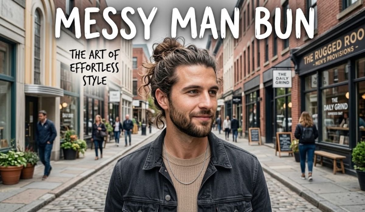 Messy Man Bun