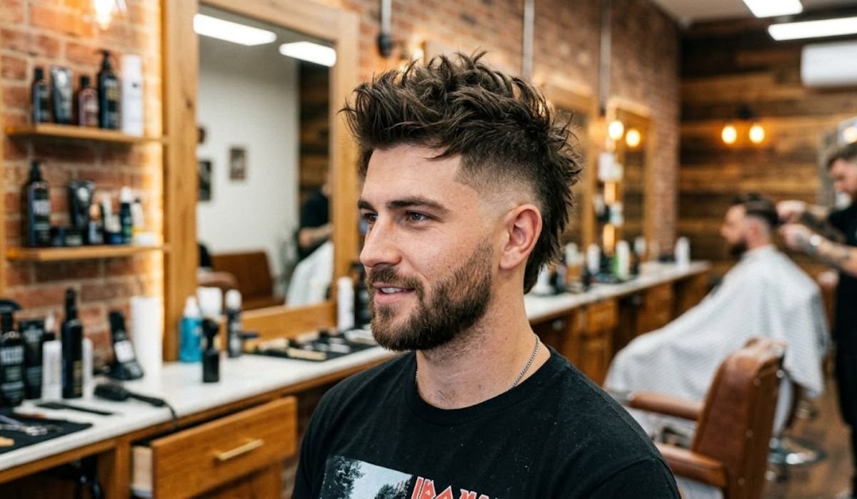 Messy Mohawk Fade