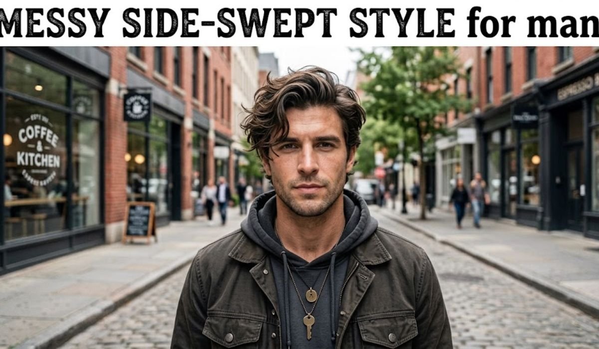 Messy Side-Swept Style
