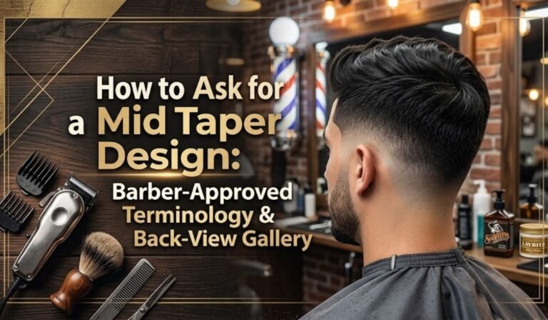 How to Ask for a Mid Taper Design: Barber-Approved Terminology & Back-View Gallery