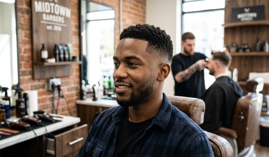 Mid Taper Fade Short Hair