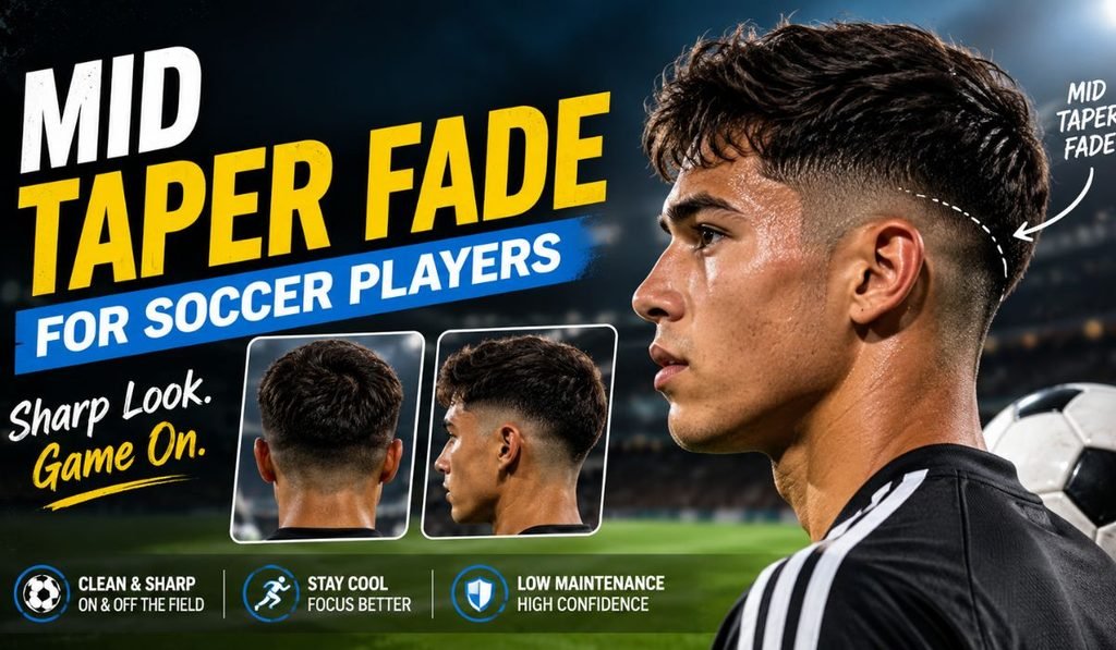 Mid Taper Fade for Soccer Players