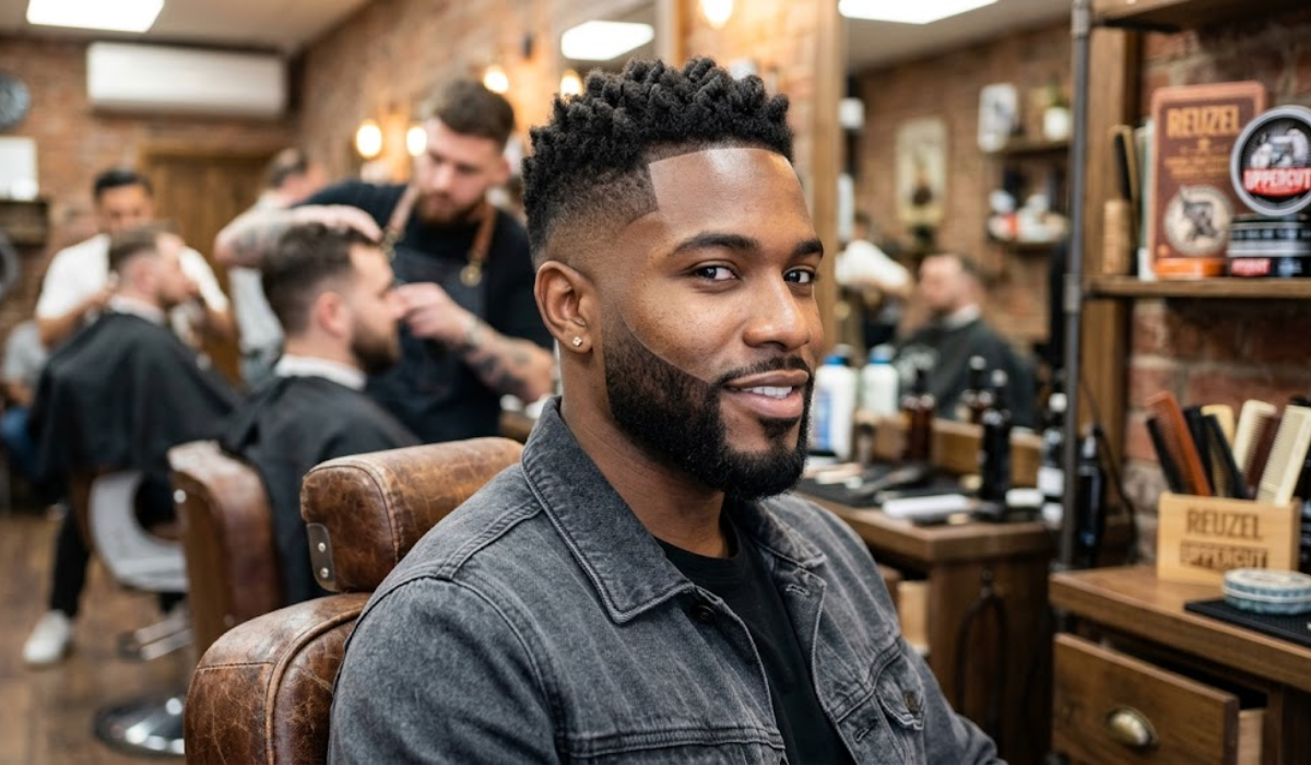 Mid Taper Fade with Angular Beard