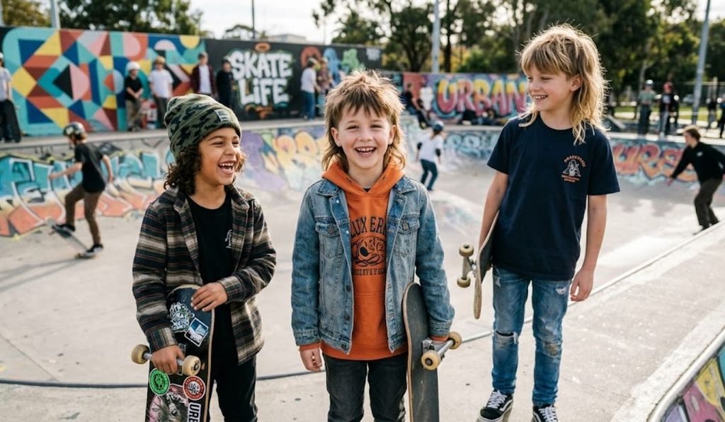 Modern Shaggy Mullet Kids