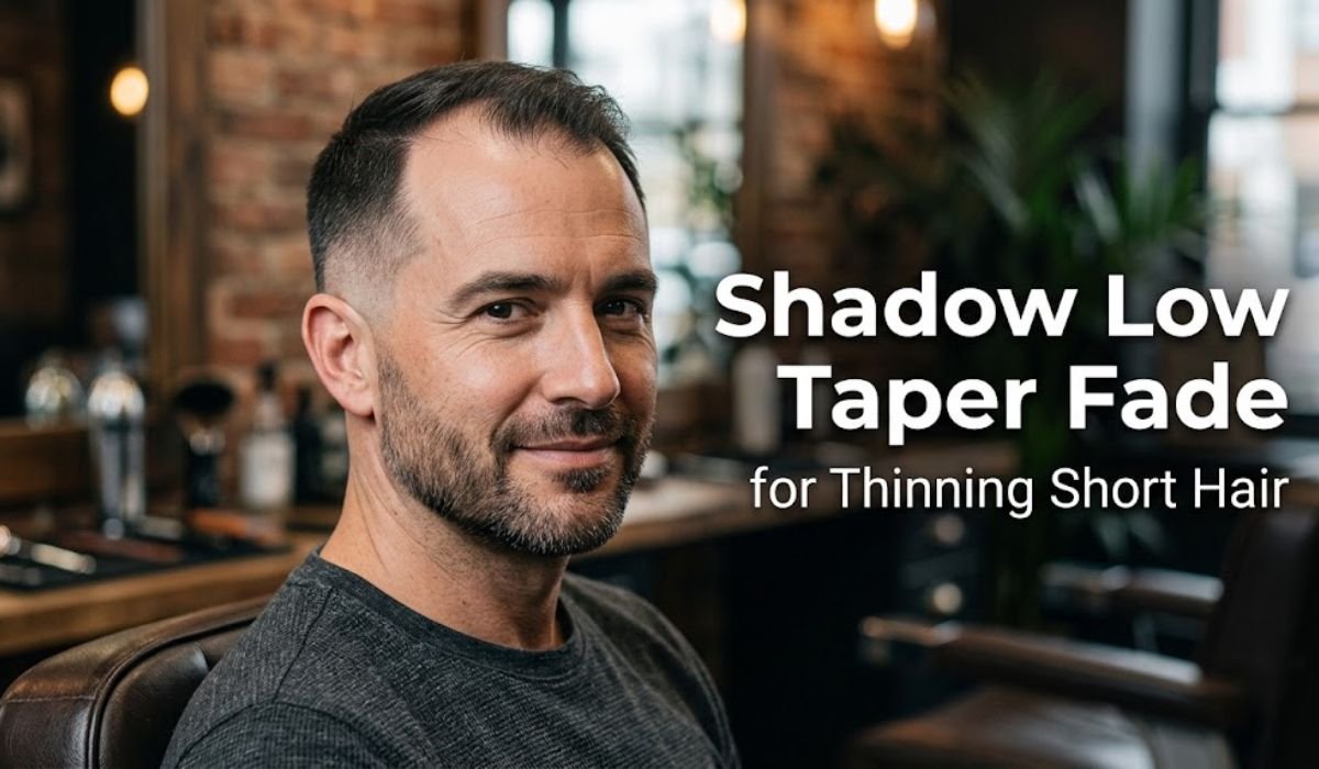 Shadow Low Taper Fade for Thinning Short Hair