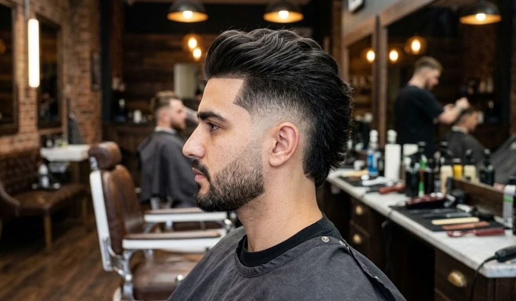 Tapered Burst Fade Mohawk