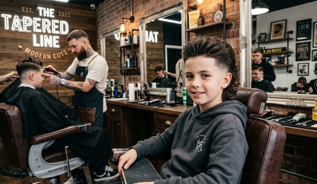 Tapered Modern Mullet Haircut Boy