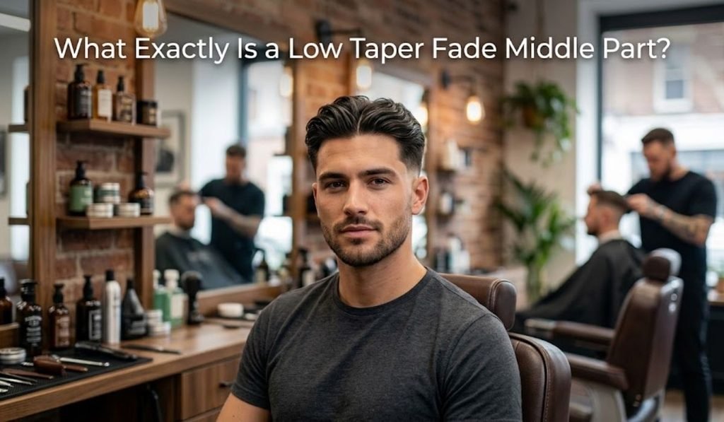 What Exactly Is a Low Taper Fade Middle Part?