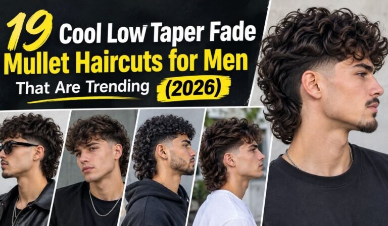 19 Cool Low Taper Fade Mullet Haircuts for Men That Are Trending (2026)