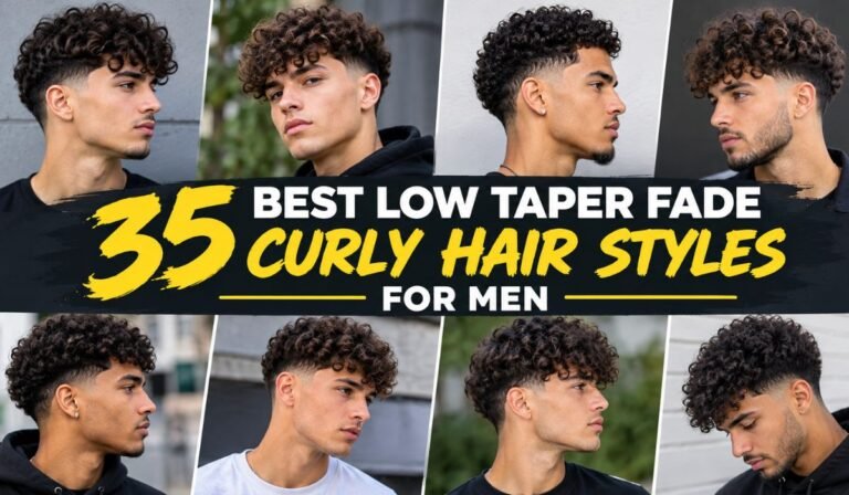 35 Best Low Taper Fade Curly Hair Styles For Men