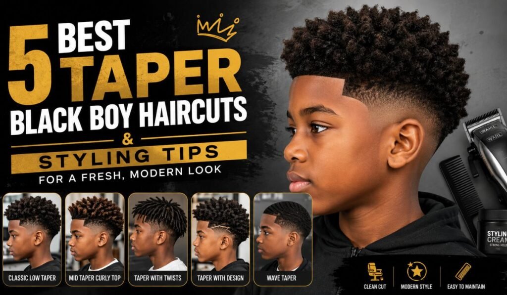 5 Best Taper Black Boy Haircuts & Styling Tips for a Fresh, Modern Look