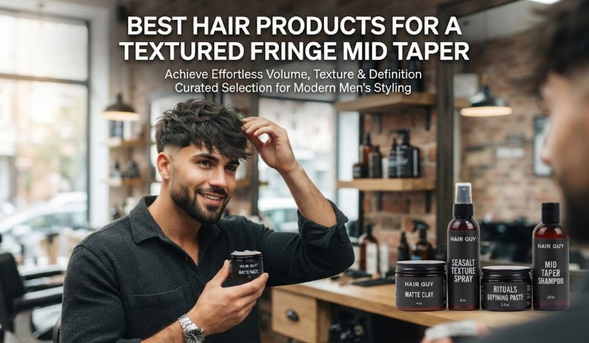 Best Hair Products for a Textured Fringe Mid Taper