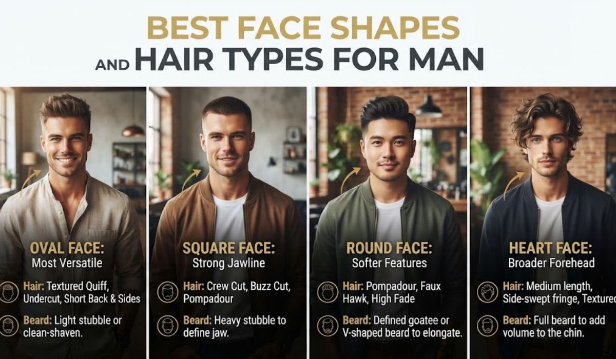 Best face shapes and hair types