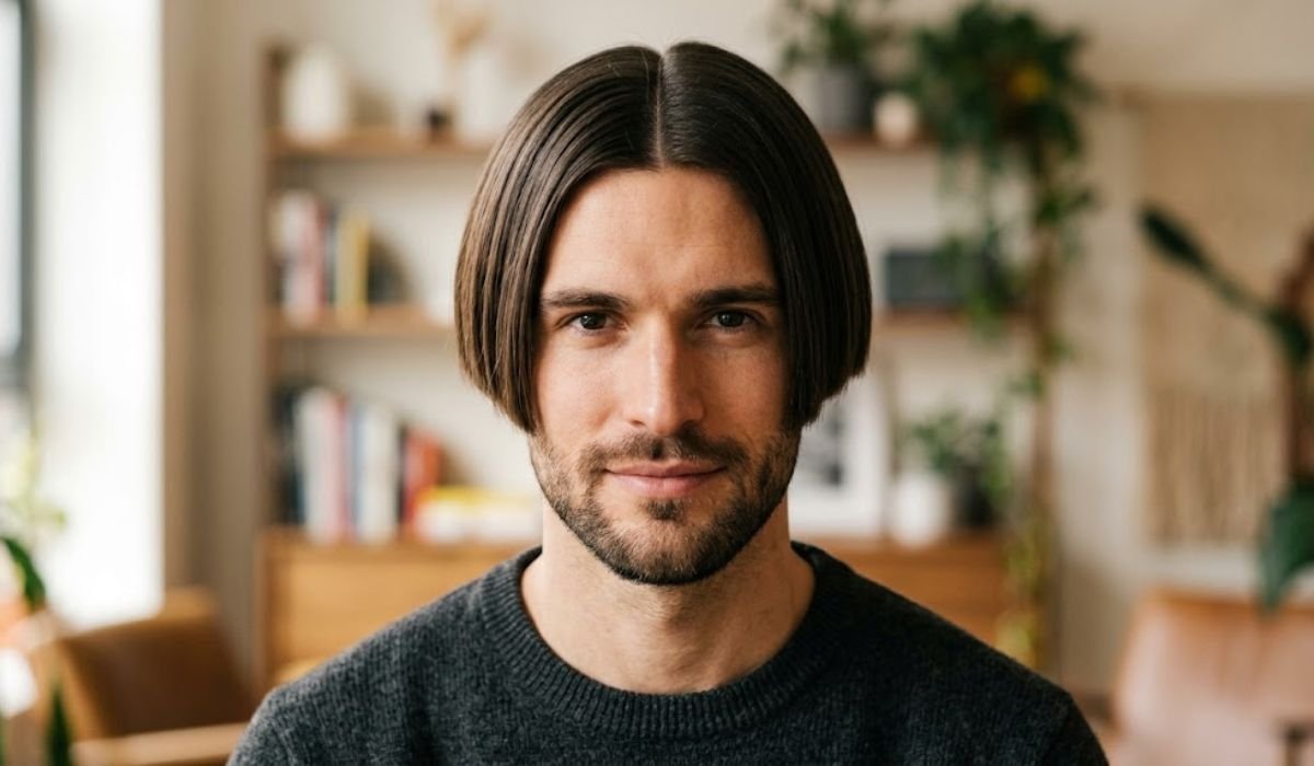 Blunt Cut Middle Part