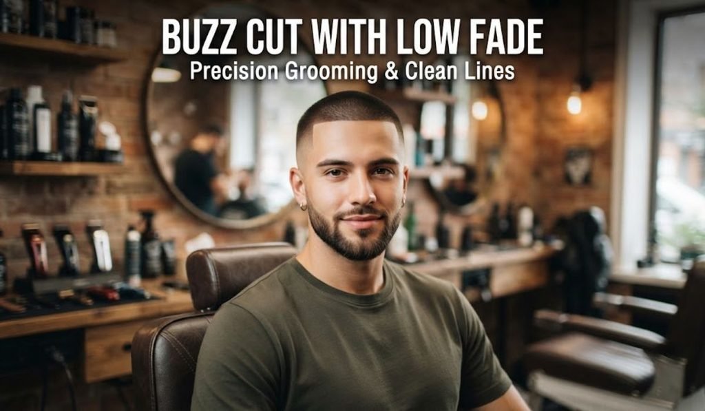 Buzz Cut with Low Fade