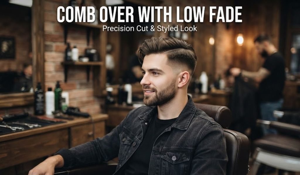 Comb Over with Low Fade