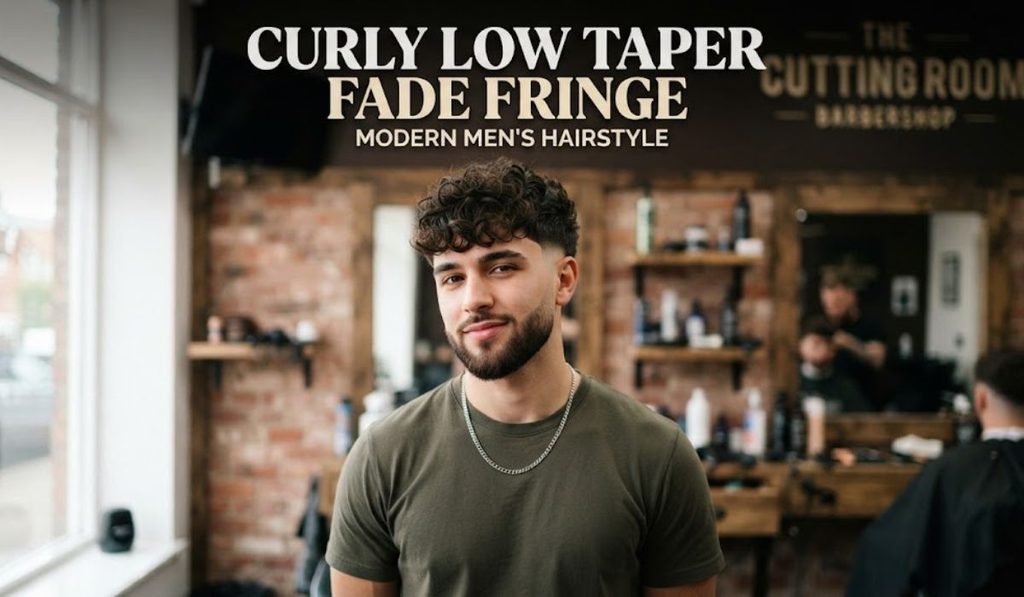 Curly Low Taper Fade Fringe