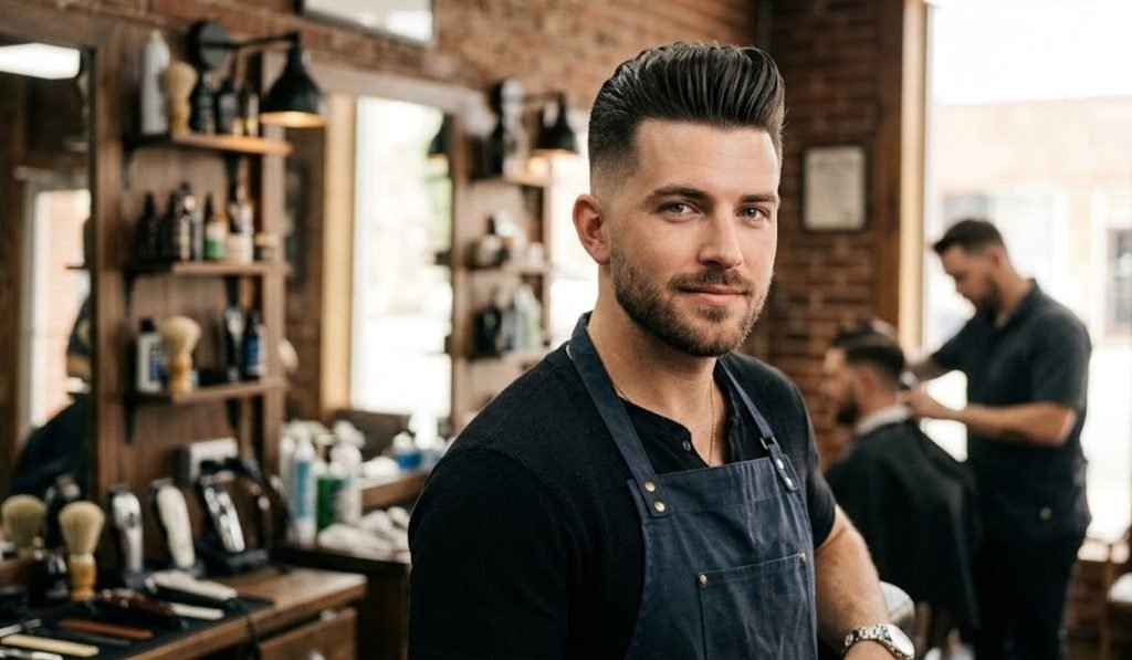 High Fade Pompadour