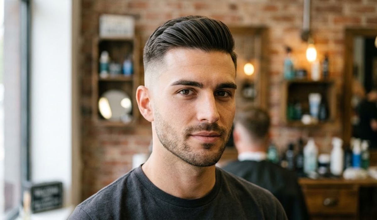 High Fade Straight Hair