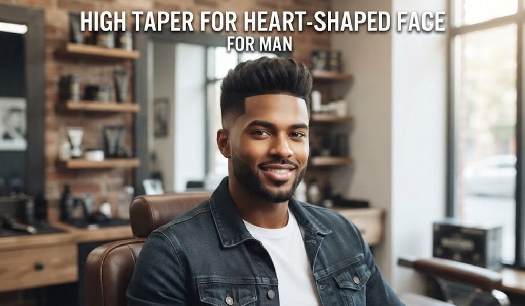 High Taper for Heart-Shaped Face for man