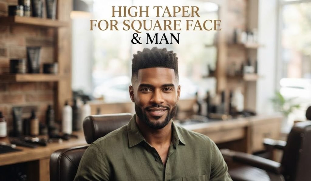 High Taper for Square Face for man