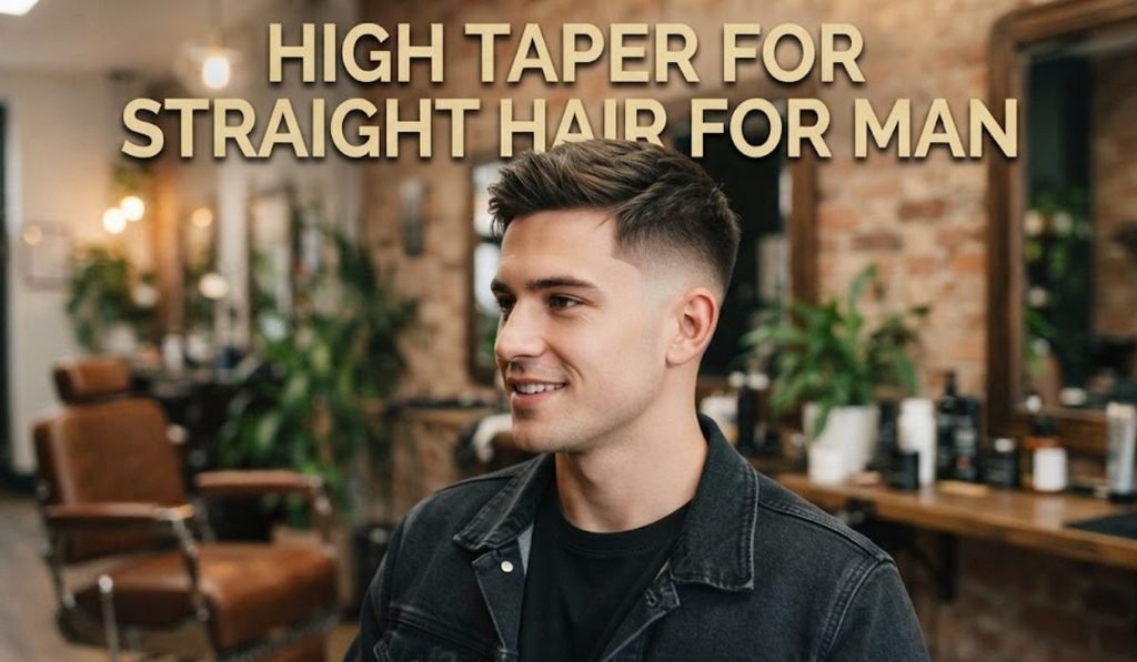 High Taper for Straight Hair for man