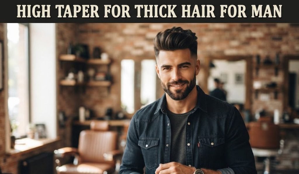 High Taper for Thick Hair for man