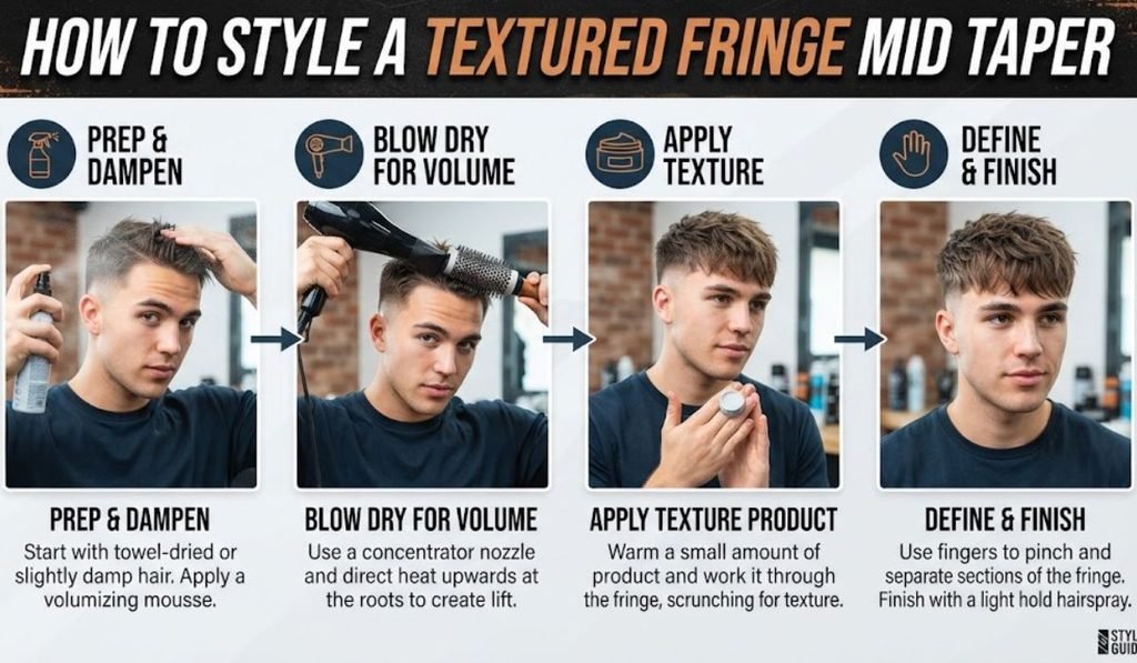 How to Style a Textured Fringe Mid Taper