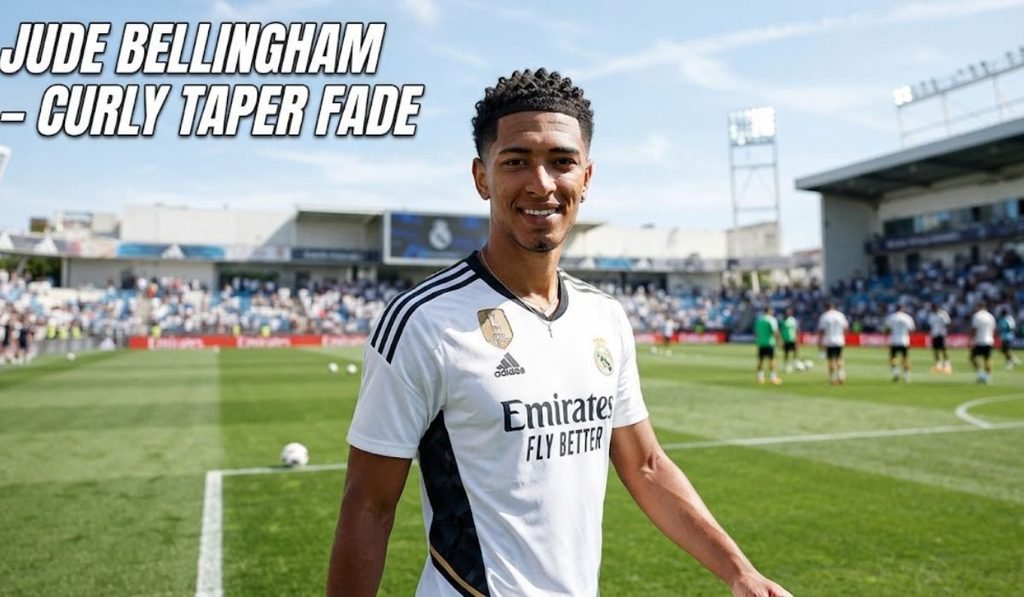 Jude Bellingham – Curly Taper Fade