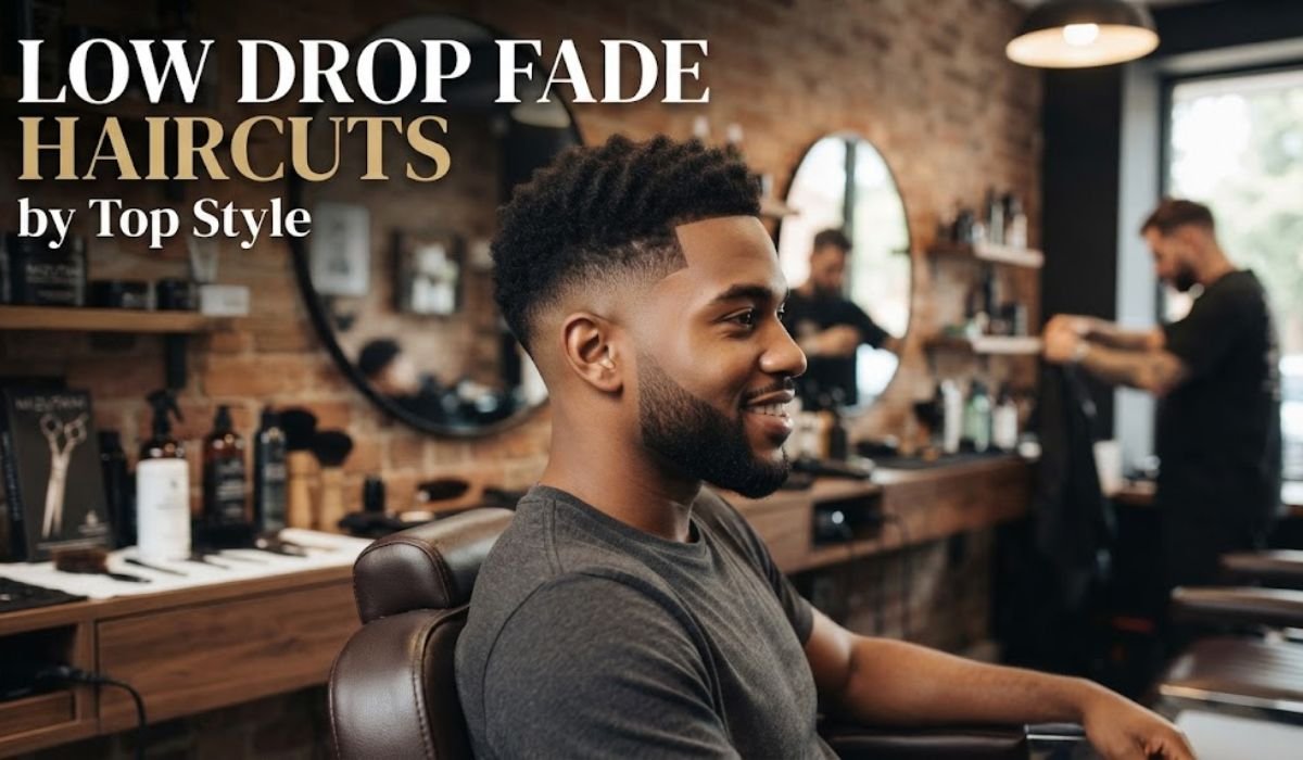 Low Drop Fade Haircuts by Top Style