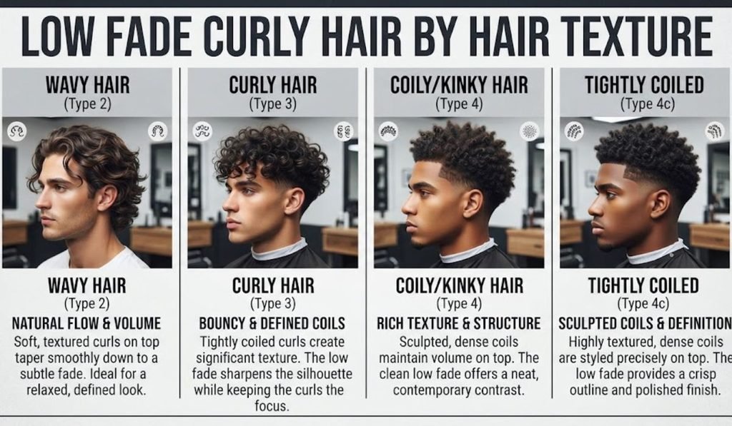 Low Fade Curly Hair by Hair Texture