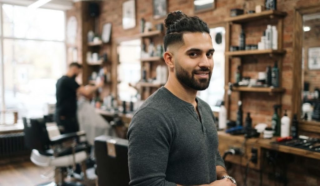 Low Fade Man Bun