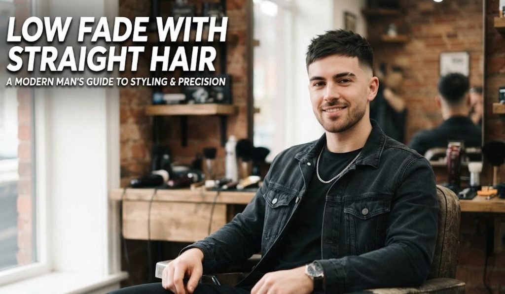 Low Fade with Straight Hair