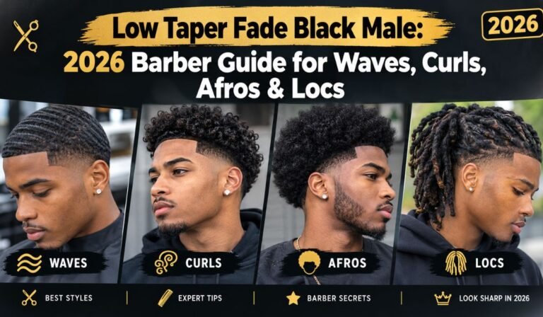 Low Taper Fade Black Male 2026