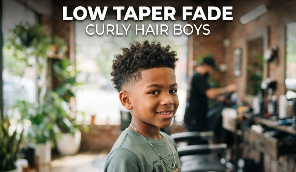 Low Taper Fade Curly Hair Boys