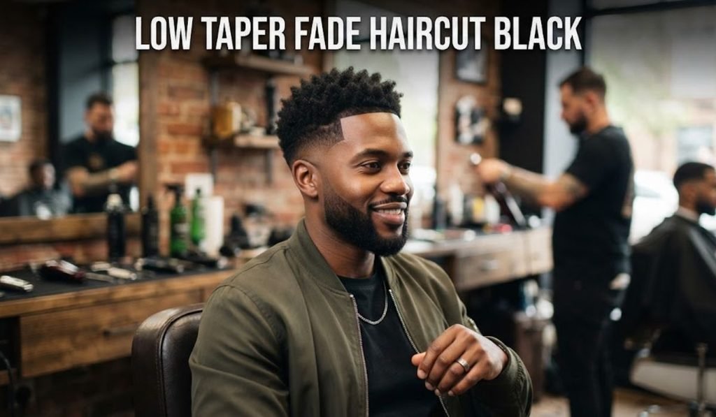 Low Taper Fade Haircut Black