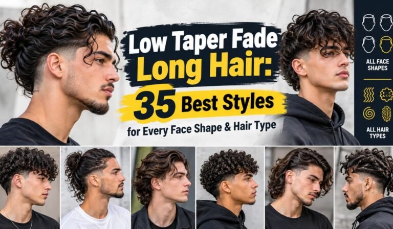 Low Taper Fade Long Hair: 35 Best Styles for Every Face Shape & Hair Type