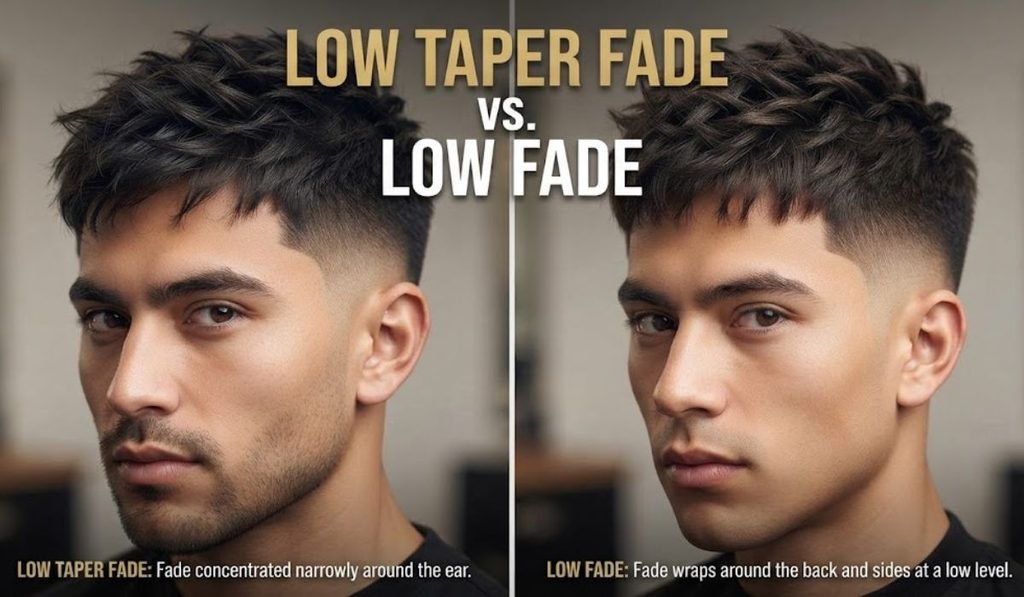 Low Taper Fade vs. Low Fade